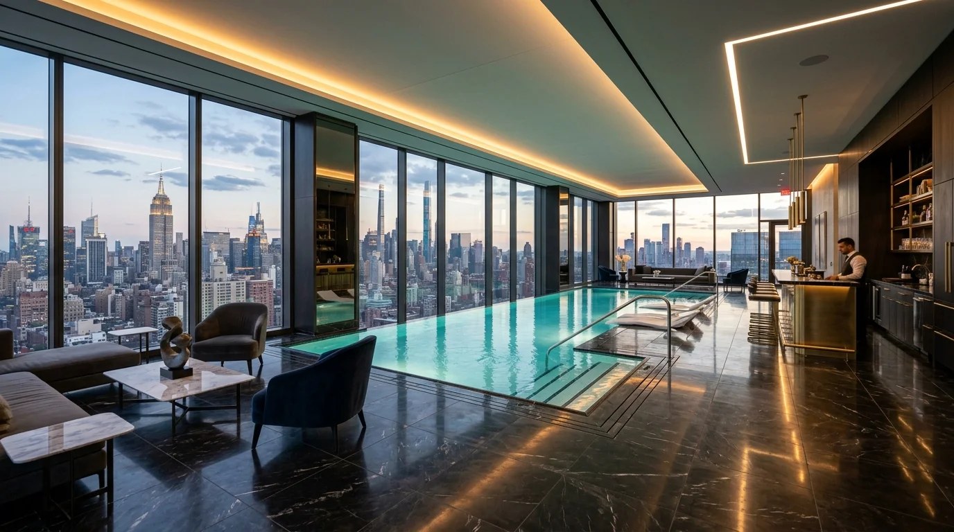 M3M Brabus Luxury Clubhouse and Swimming Pool Amenities